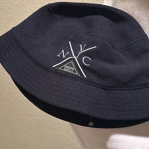 Madison Supply One Size NYC Bucket Hat Navy Blue Casual Streetwear New